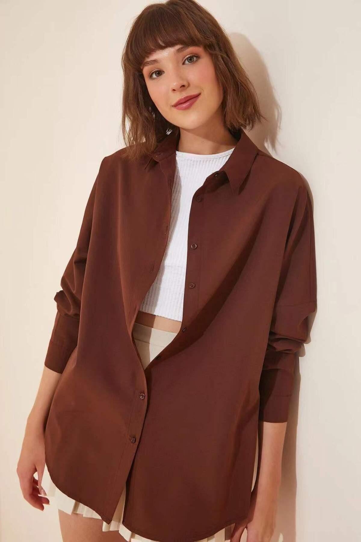 Brown Long Sleeve Shirt