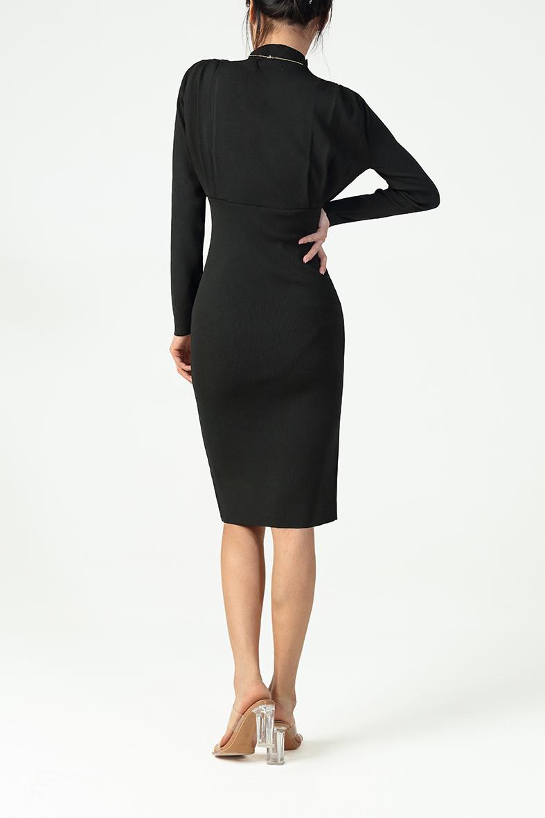 She Midi Dress - Black