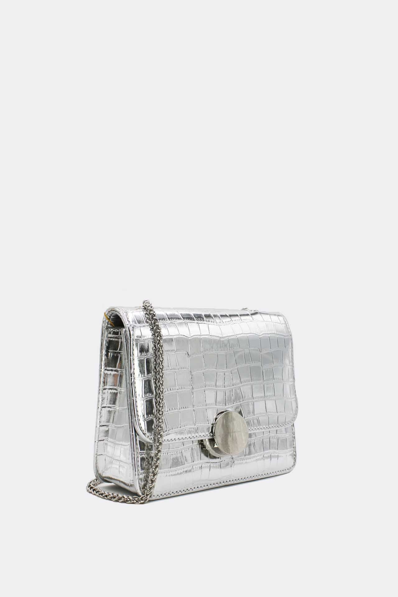 Silver Shoulder Bag