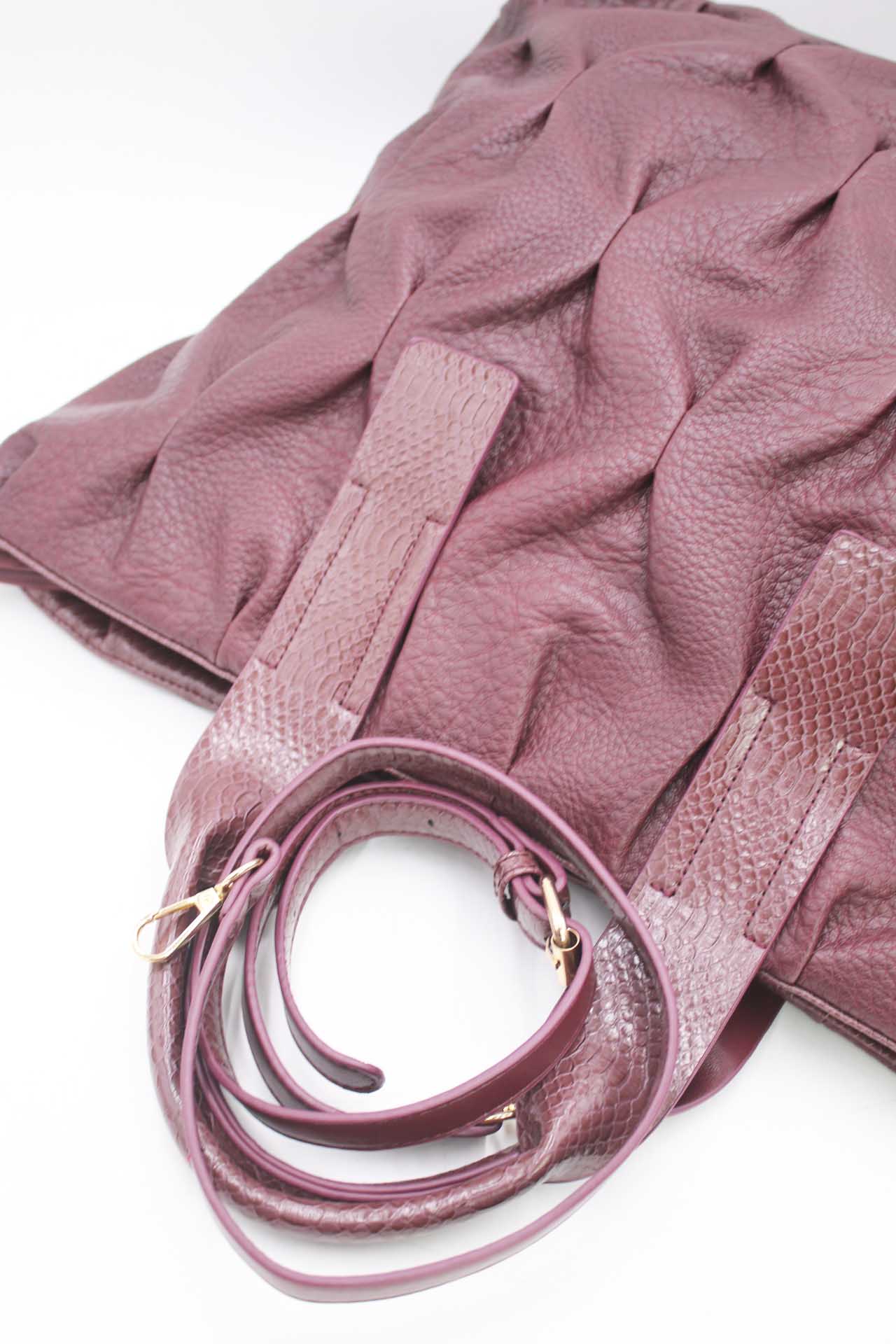 Ruched Tote Bag