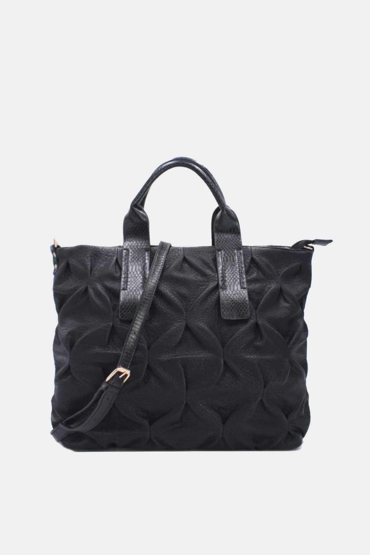 Ruched Bag in Black