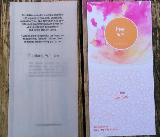 I am Free Affirmation Letter