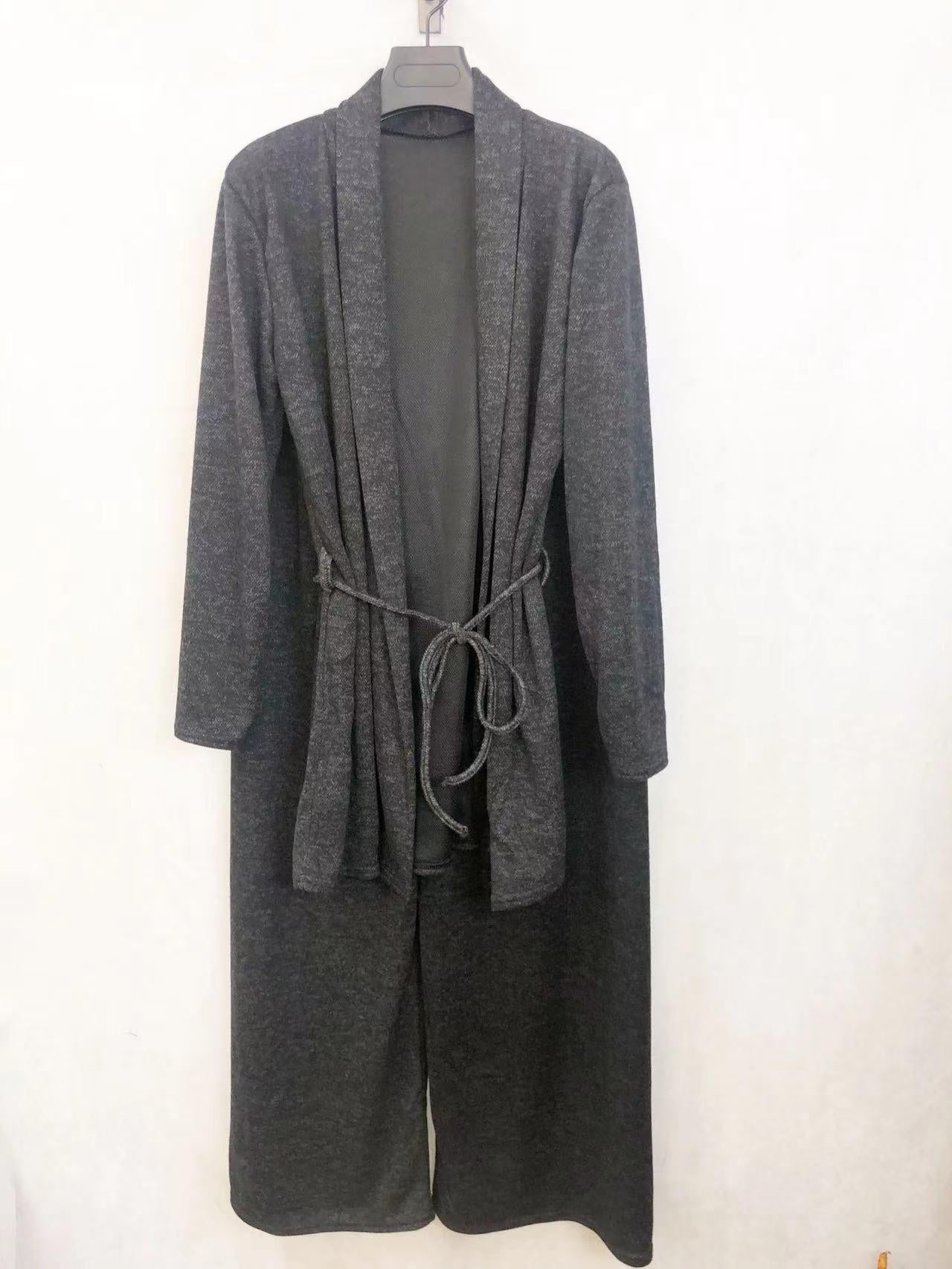 Vest sweater and pants set