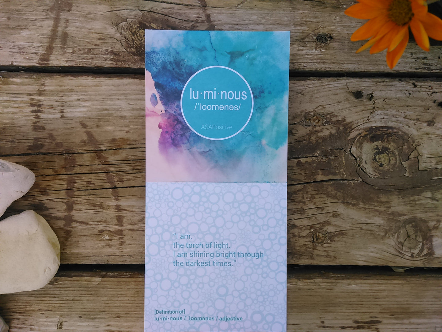 I am Luminous Affirmation Letter