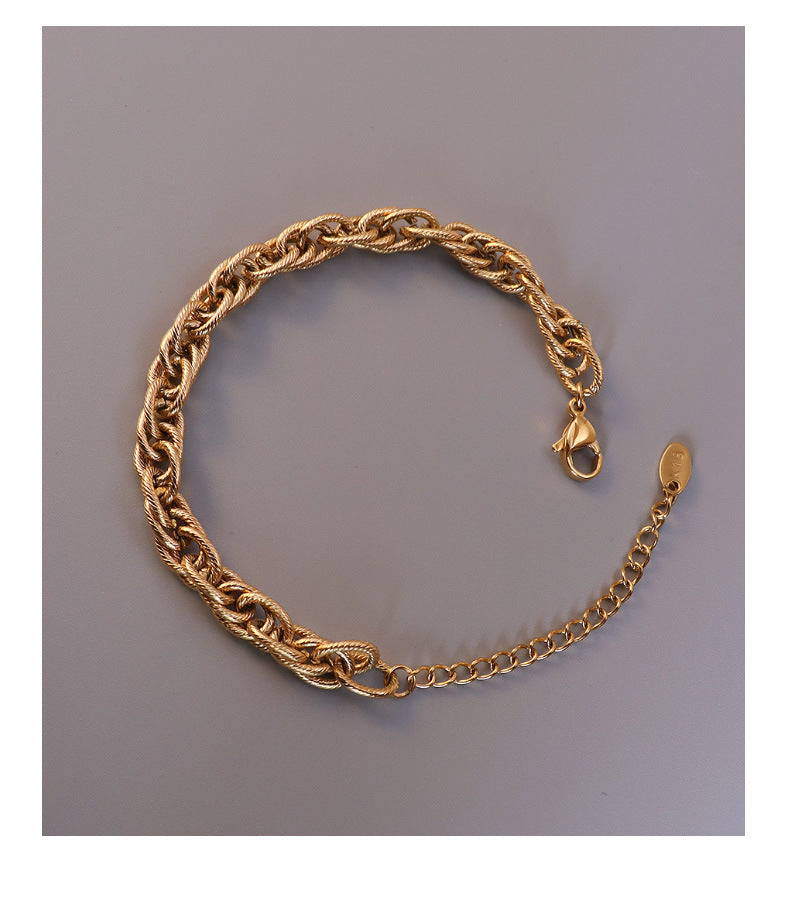 18KG stainless steel chain necklace and  bracelet