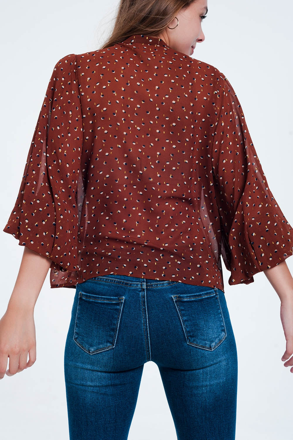 Brown Sheer Shirt