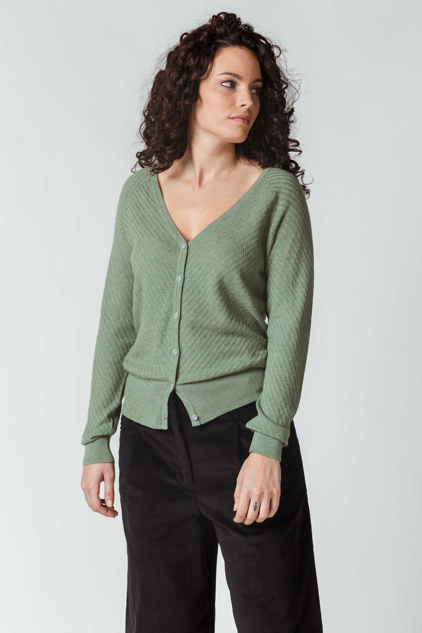 SKFK Organic Betti Sweater (Sea Green)