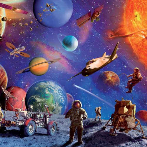 Touch and Feel: Space Explorers Glowing 100 Piece Jigsaw